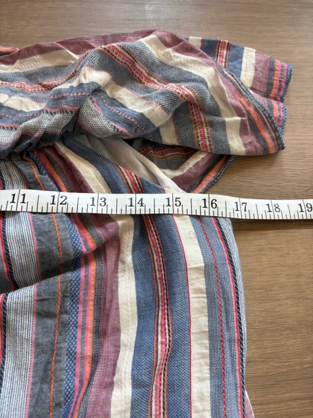 Parker Off-Shoulder Striped Mini Dress in Blue, pink and orange - size S - Picture 7 of 8